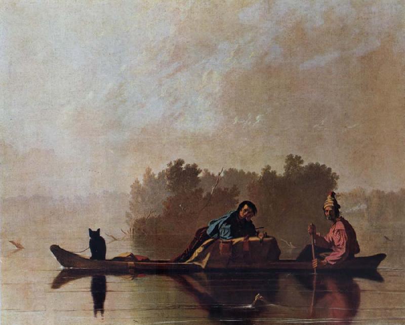 George Caleb Bingham Fur Traders Descending the Missouri oil painting picture